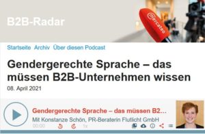 Flutlicht Leitfaden Gendergerechte Sprache B2b Radar Podcast