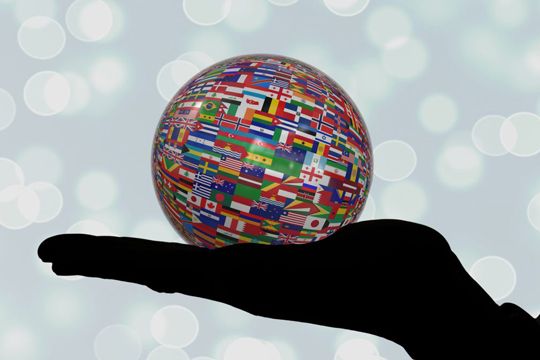 PR-Netzwerk Weltkugel Internationalität
