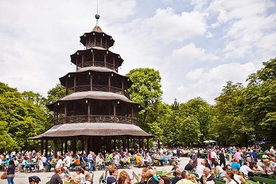 schönste biergärten münchen chinaturm