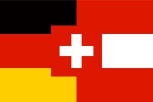 PR Services in DACH, Deutschland, Österreich, Schweiz, Flaggen