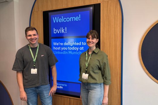 bvik meets industry, Flutlicht on Tour, Laura und Lucas